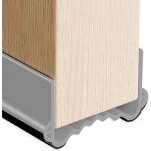 Guardapolvo para Puerta, Burlete y Cubre Polvo para Puerta, Fcil Instalacin, Silicn Premium para Puertas Interiores/Exteriores, para Hogares y Oficinas Gris, Talla nica - Gris + Talla única - Ver 2