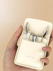 4pcs Silver Callus Remover Set - Stainless Steel Nail Clippers, Cuticle Nipper, Nail Care Tools For Home Manicure And Salon Use - Multicolor - View 4