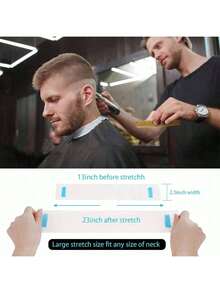 1 Roll/5 Rolls Disposable Neck Strips, Salon Hairdresser Neck Paper Towels With Elastic Adhesive Strips, Hair Coloring Neck Protection Stickers