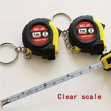 1/3/5pcs,Mini Retractable Folding Tape Measure With Keyring - Compact And Portable, Featuring A Brake Mechanism, Sliding Lock, Metal Tape Body, And Dual Imperial/Metric Scale For Easy Readings. Ideal For Everyday Use, Gatherings, Gym Measurements, Flats, Campuses - Multicolor Measuring Tape - View 5