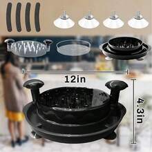 Chicken Shredder Tool Twist Large – 11.8" Meat Shredder Tool Twist For Quick Chicken Breast Shredding - With Non-Slip Pads & Suction Cups, Dishwasher Kitchen Tool - Multicolor - View 3