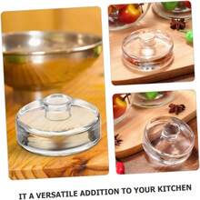 4pcs/10pcs Fermentation Glass Weights With Easy Grip Handle, Suitable For Wide Mouth Mason Jars
