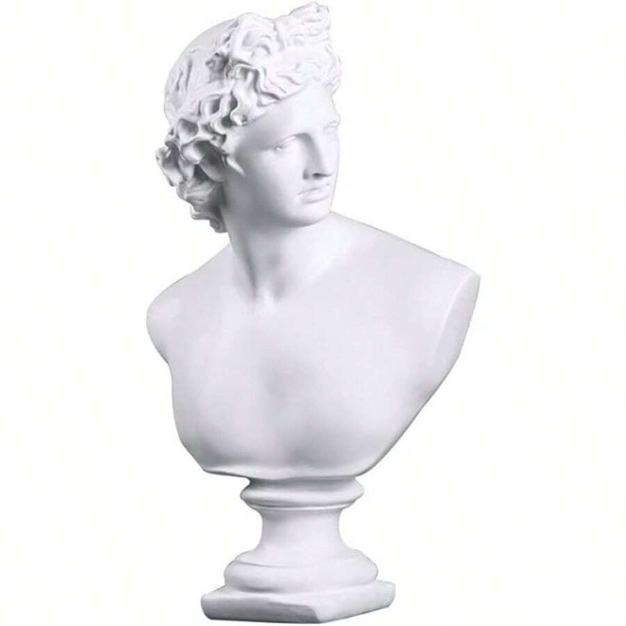 Miduu 11.8" Classic Greek Venus De Milo Bust Statue Resin Roman Godd Of Love And Beauty Sculpture Figurine For Home Décor Large Antique - 大衛 - 查看 1