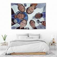 1件趣味挂毯可爱房间装饰家居MD墙纸挂毯美观旗帜房间装饰床头板壁纸背景布 - 彩色 - 查看 1