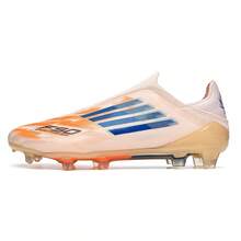 Men's Football Shoes, Women's Football Shoes, Unisex Football Training Shoes, AG/FG Outdoor Grass Football Shoes, Indoor Professional Sports Shoes, Lightweight Youth Low-Top Football Shoes - Orange - View 11