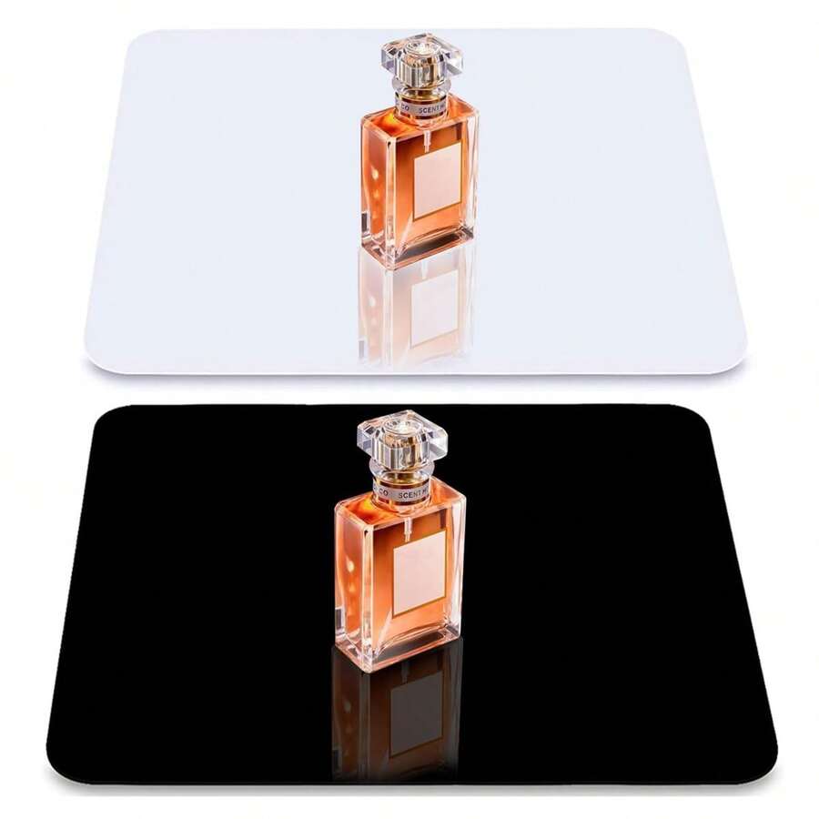 1片亚克力黑白双面反光背景板，高透明度不反光桌面摄影板，适用于小型产品静物拍摄、产品摄影、广告摄影，角度可调，多种尺寸可选 - 彩色 - 查看 1