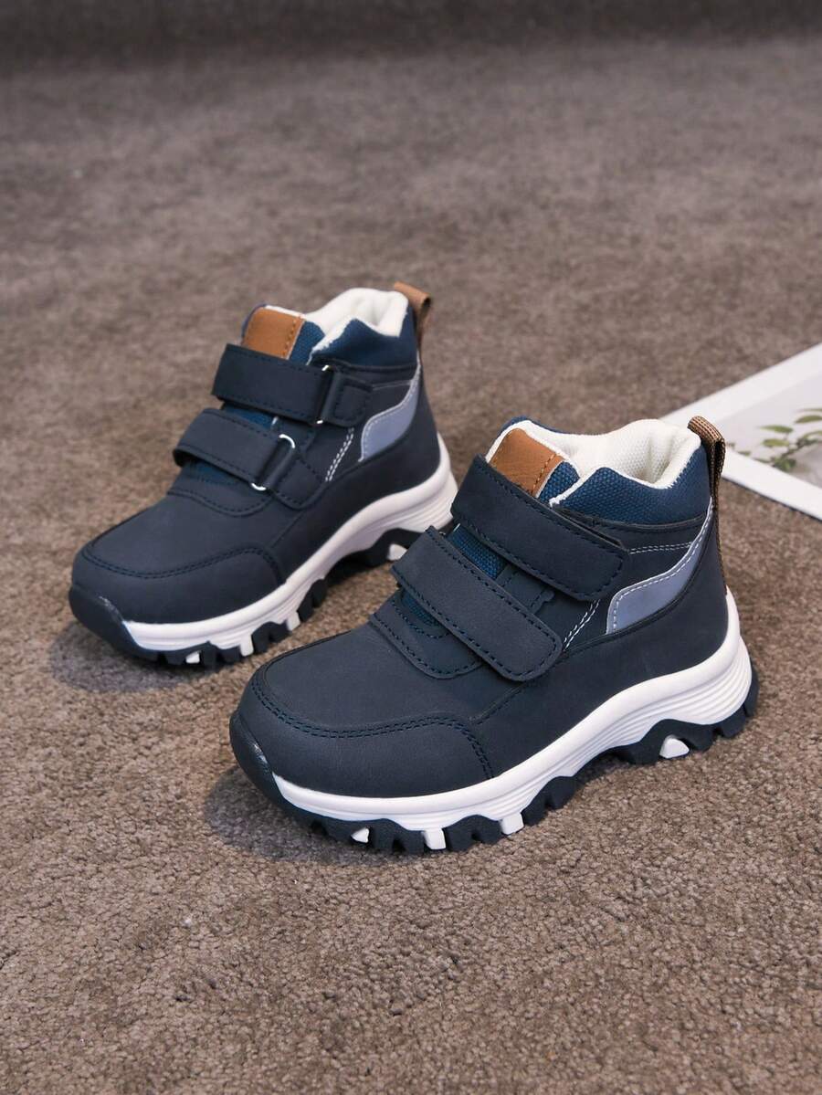 1 Pair Children's Outdoor Sports Shoes, Fashion Non-Slip Casual Durable Leather Running Shoes, Lightweight Kids Sports Shoes, Spring/Autumn