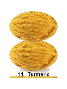 500克/250克超粗雪尼尔纱线，直径2厘米 - DIY手工编织毯，毛绒质感，厚实柔软的聚酯纤维，适合钩织舒适的枕头、毯子、地毯、宠物床、宠物窝、围巾、帽子、斜挎包等。