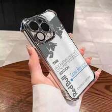 Red Bull Coconut Limited Edition Energy Drink Gives You Wiiings Sports Fuel Your Day Bold Powerful Design For IPhone 16/15/14/13/12/11 Xs Pro Max Plus Phone Case Cover Tify Luxury Drop Anti Shockproof Retro Casual Styles Gift 07v-I106,Suitable For IPhone 17 Air - Black - View 4