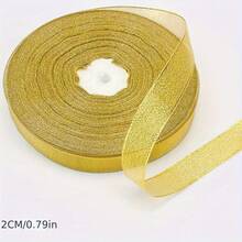 5米金色闪光丝带，礼盒鲜花蛋糕丝带 - 彩色 - 查看 11