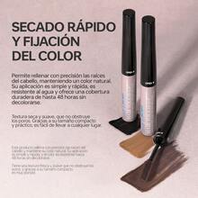 1 pieza Barra de tinte de cabello temporal para adultos, retoque rápido, fórmula resistente al agua y al sudor, cobertura rápida y duradera para cabello seco, fácil de aplicar y lavar, Bolígrafo de tinte para cabell, práctico para viajar y usar cuando sales - Marrón - Ver 6
