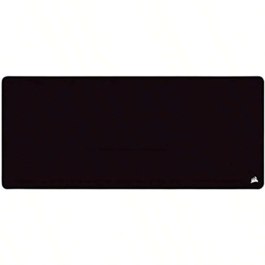 MM350 Alfombrilla Tela a Prueba de Derrames para Juegos, Superficie 93 x 40, Microtejido, Goma Afelpada Gruesa 4 mm, Base Goma Texturizada Antideslizante, Extendido XL – Negro - Negro/Gris - Ver 1