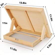 Easel Painting - Tabletop Easel Stand, Adjustable Angle Art Wooden Easels Painting, Canvases, Books, Artwork Displays Etc 13 4/5 Inches By 11 2/5 Inches - Wood - View 5