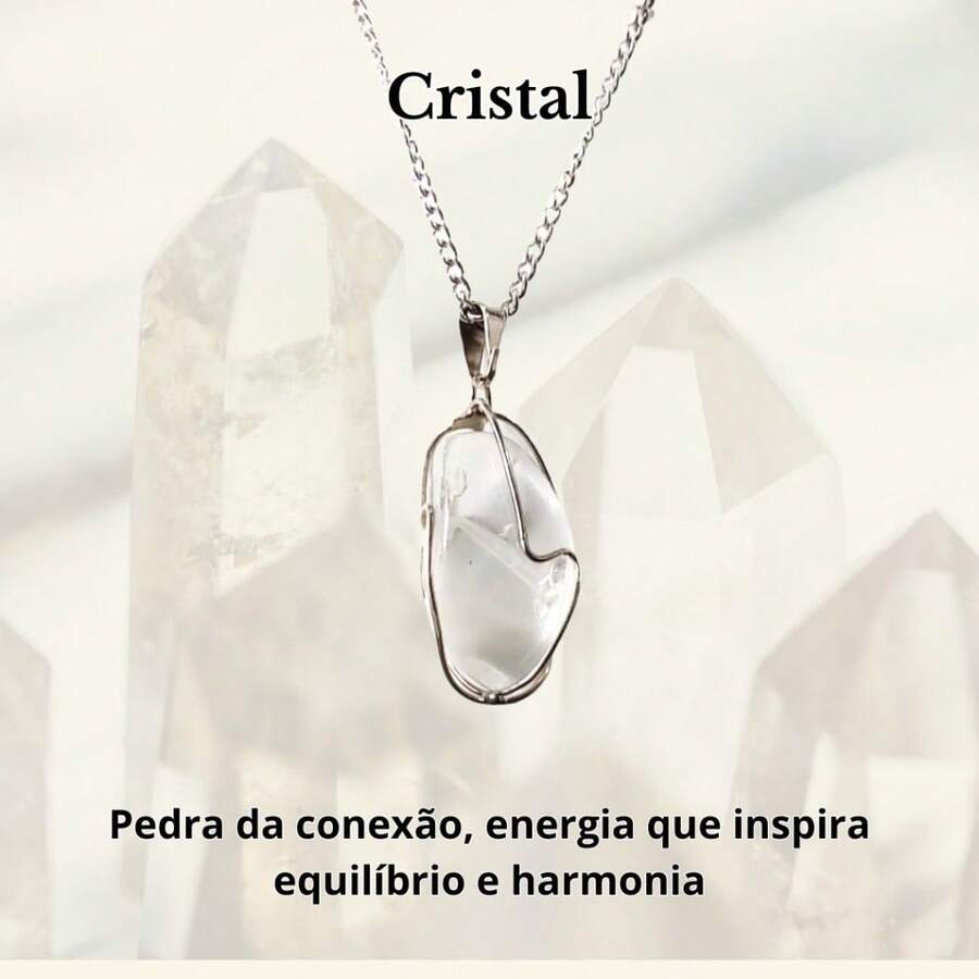 Stone Of Wealth Natural Stones Amethyst Quartz Stainless Steel Chain Power Exclusive Connection To Nature - Crystal - View 1