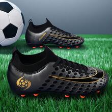 1 Pair New Soccer Shoes, Recommended For Teenagers, Students, Matches And Training, Low-Top, Long Studs, Non-Slip, Suitable For AG, FG, Soft Ground, Real Grass, Competition And Training, Lace-Up, Men's Soccer Shoes, High-Top, Professional Soccer Boots, Factory Direct - Bronze Gold - View 5
