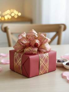 2 m de longueur Ruban imprimé DIY, ruban de décoration d'emballage cadeau - Rouleau de ruban en polyester fait main, motifs imprimés multiples disponibles, convient pour l'emballage de cadeaux, le DIY, la décoration de mariage, les fêtes et les arrangements pour les vacances - Multicolore - Voir 2