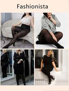 1 双糖果色女士加大码连裤袜，超柔软纯色半透明连裤袜，高腰涤纶长筒袜，尺码：XS-XXXL，10 种颜色可选，适合日常穿着。 - 彩色 - 查看 6