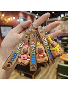 1pcs Random Capybara Doll Boxes, Birthday Gift Capybara Boxes, Capybara Surprise Gifts, Cute Cartoon Figurine Pendants, Party Favor Small Gifts, Christmas Gifts, Christmas Decoration - Brown - View 9