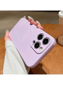 透明磁吸手机壳，兼容 17 Pro Max 16 15 14 13 12 11 Pro Plus Max Mini 7 8 SE 16e 7P X XR XsMax，防震保护套 - 淺紫色 - 查看 2