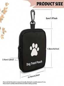 Zippered Polyester Dog Training Snack Bag - Portable Pet Snack Bag, Suitable For Outdoor Activities And Pet Walks, Available In Multiple Colors (Black, Red, Purple, Blue), Ideal As A Travel Pet Snack Container For Dog Owners And Trainers Dog Treat Bag Dog Treat Pouch Dog Walking Bag Pouch - Multicolor - View 6