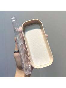 Transparent Full Screen Floral Pattern Eyeglass Case, Highly Attractive, Transparent Portable Anti-Crush Handheld Myopia Glasses Case, Retro Eyeglass Case, Fashion Eyeglass Storage Box, Unisex - Cute Holiday Gift - Multicolor - View 7