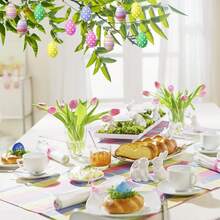 Muroi Mono 2020年1月10日 复活节彩蛋、彩色复活节彩蛋装饰品、散装纸浆泡沫复活节彩蛋装饰品、复活节派对礼物、工艺树、春季家居装饰 - 彩色 - 查看 5