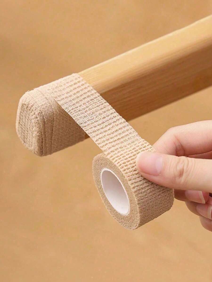 1卷自粘防滑家具腿垫，耐用椅腿套和松紧带 - 彩色 - 查看 1