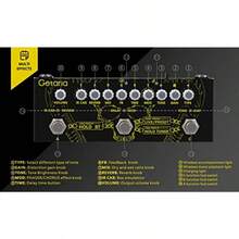 yuiutfIR Cab Electric Multi Effects Procesador Retardo Reverb Guitarra Overdrive Pedal para bajoyufrtf - Multicolor - Ver 4