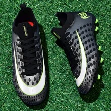 1 Pair New Soccer Shoes, Recommended For Teenagers, Students, Matches And Training, Low-Top, Long Studs, Non-Slip, Suitable For AG, FG, Soft Ground, Real Grass, Competition And Training, Lace-Up, Men's Soccer Shoes, High-Top, Professional Soccer Boots, Factory Direct - Bronze Green - View 3