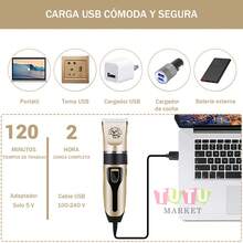 1 Pieza Cuchilla De Afeitar Recargable Para Mascotas, MáQuina De Afeitar EléCtrica Para Mascotas, Recortador Y Cortadora De Pelo Para Perros Y Gatos, MáQuina De Afeitar Recargable Para Mascotas, Kit De Aseo Para Perros Y Gatos Con 4 Peines GuíA, Recortadora De Bajo Calor Y Baja VibracióN Para Un Corte De UñAs, Pelaje Y Cabello Sin EstréS En Casa, Conjunto De Cortapelos EléCtricos Silenciosos Para Aseo De Cabello Para Perros, Gatos, Mascotas - Multicolor - Ver 4