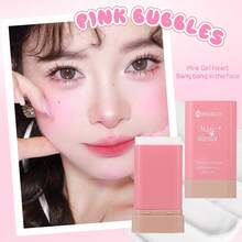 Nuevo Colorete en Barra Cambia de Color, Tono Cálido Transformador, Vibrante, Se Aplica Suavemente en Mejillas y Labios, Crea un Aspecto Natural sin Maquillaje, Acabado Mate, Ilumina el Cutis, Colorete en Barra en Polvo - Multicolor - Ver 4