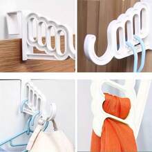 1pc Foldable 5-Tier Clothes Drying Rack, Space-Saving Multi-Functional Storage Organizer For Small Apartments, Bedroom, Bathroom, Balcony, Wardrobe And Laundry Room, Lightweight Portable Design With Compact Fold For Easy Storage And Transport, Adjustable Tier Layout For Towels, Shirts, Socks And Delicates, Ideal For Everyday Home Use, Dorms, Travel, Guest Rooms, Holiday Gift Ideas For Christmas And Thanksgiving Home Essentials - Multicolor - View 5