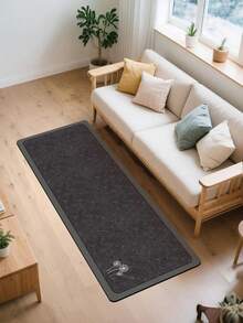 [HOT!!!] 1pc Soft Rubber Kitchen Mat, 3.5mm Thick Kitchen Rug, Black Dandelion Marble Texture Minimalist Style Absorbent Kitchen Floor Mat, Can Be Trimmed To Fit Kitchen Size, Surface Fabric Material, Middle Foam Layer, Bottom Rubber Layer, Suitable For Kitchen Rugs, Kitchen Decor, Wedding Decor, Home Decor, Bathroom Mat, Entryway Mat, Laundry Room Mat, Hallway Carpet, Living Room Mat, Etc. - Multicolor - View 8