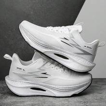 Zapatillas deportivas transpirables y ligeras de malla unisex, zapatos de correr versátiles - Blanco - Ver 2