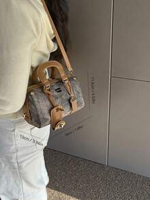 Platinum Blue Ocean Handbag For Women, 2025 New Versatile High-End Tote Bag, Shoulder & Crossbody Bag - Camel - View 3