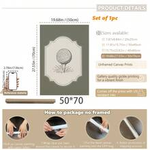 لوحة جدارية قماشية، فن جداري لغرفة طفلة أو طفل، ديكور غرفة الأطفال، منتجات أطفال، ملصقات غرفة الأطفال، لوحة جدارية بدب تيدي قديم بطراز الجولف، لون أخضر داكن، ديكور جداري مؤثر