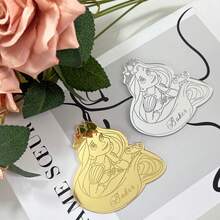 20pcs Gold Crown Labels, Customizable Crown Labels, Christening Labels, Mirror Chocolate Labels, Crown Name Labels 5cm - Gold - View 37