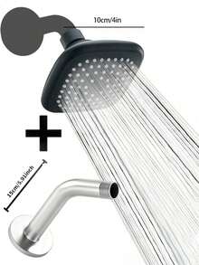 4-Inch Square High Pressure Shower Head, A Fashionable And Multifunctional Bathroom Shower Head. It Is Powerful And Luxurious, Equipped With Small Silicone Nozzles And A Detachable Handheld Shower Head. - Multicolor - View 17