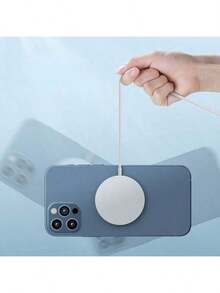 1个Type-C 15W磁吸式无线充电器，磁吸式无线充电板，适用于 17 Pro Max/17 Pro/Air/17/16/15/14/13/12/11/XS/XR/8/7/6系列，快速高效充电 - 白色 - 查看 7