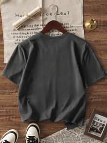 3pcs/Set Girls Casual Smile Graphic Round Neck Short Sleeve T-Shirts, Fashionable & Cute English Prints, Summer Student Clothing, Valentine's Day