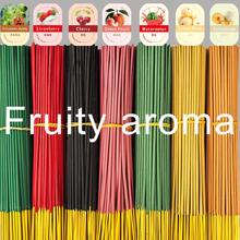 180pcs Aromatherapy Stick Set With 7 Fruit Scents - Apple, Strawberry, Watermelon, Honeydew Melon, Pear, Cantaloupe, And Cherry. Made With Premium Materials, 25.5cm Long, 40-Minute Burn Time, Long-Lasting Fragrance, Suitable For Meditation, Yoga, And Home Use - The Perfect Holiday Gift. - 180pcs - View 3
