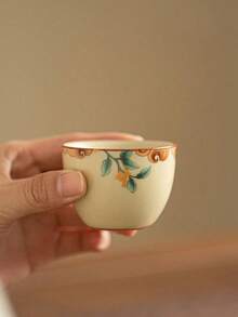 1/2/4/6pcs Ru Kiln Ceramic Tea Cups, Household Guest Cups, Red Tea Cups, Gongfu Tea Cups, Tea Tasting Cups, Espresso Cups, Arabic Coffee Cups, Turkish Coffee Cups, Water Cups, Gift Cups - Multicolor - View 6