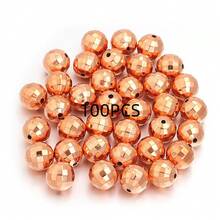 20-200pcs/Pack CCB Round Faceted Disco Ball Beads, Multi-Size, Fashion Classic Casual Gold & Silver Jewelry Making DIY Beads, Spacer Beads For Bracelets, Necklaces, Crafts, Decorations, Pendants, Wholesale Beads - Faceted Round Beads - View 30