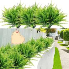 3/80 peças Folhas Artificiais de 33cm, Plantas Falsas para Buquês de Casamento DIY, Festa, Sala de Estar, Cozinha, Jardim, Hotel, Escritório, Decoração do Ramadã, Decoração do Dia de Ação de Graças, Coroas DIY, Presentes, Centros de Mesa, Decoração de Aniversário, Decoração Interna e Externa, Flores Plásticas Falsas em Massa para Decoração de Vasos, Decoração Rústica para Casa, Casamento Boho, Decoração de Jardim Externo - Verde - Visão 8