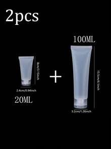 5 件 - 20/30/50/100ML 可再填充空管瓶，带螺旋盖的化妆品容器瓶，适用于乳液沐浴露洗发水清洁霜等，带翻盖的洗手液洗发水挤压瓶化妆品旅行样品包装储存架容器，适用于牙膏洗发水洁面乳、身体乳液、旅行容器旅行必需品学校用品假日露营假日必需品度假配件迷你女士香水男士香水海滩