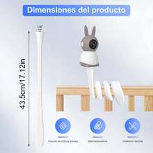 Universal Baby Monitor Camera Stand With 1/4" Screw, Flexible Gooseneck Baby Monitor Holder, Compatible With Most Baby Monitors - Multicolor - View 3