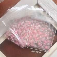 50/100 piezas, Bolsas de embalaje de plástico con estampado de margaritas, Bolsas de caramelos transparentes autoadhesivas, Adecuadas para regalos de fiesta y embalaje de regalos - Multicolor - Ver 3