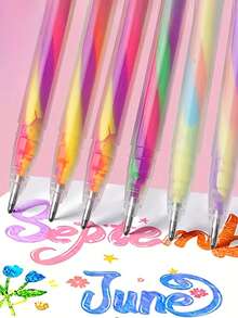 儿童金属彩虹色笔套装 - 细头绘画涂鸦笔，适合3岁以上儿童，适用于各种手工制作，是送给孩子的完美生日/复活节/新年礼物。