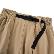 Adidas Pantalones casuales de mujer, pantalones deportivos de pierna ancha y pierna recta con tres rayas - Caqui - Ver 3