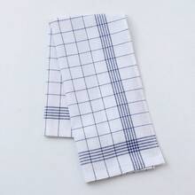 1/2/4/6/8/12条装超柔软厨房毛巾，超强吸水，格子条纹设计，红/蓝/黑三色可选，居家及餐饮业理想之选